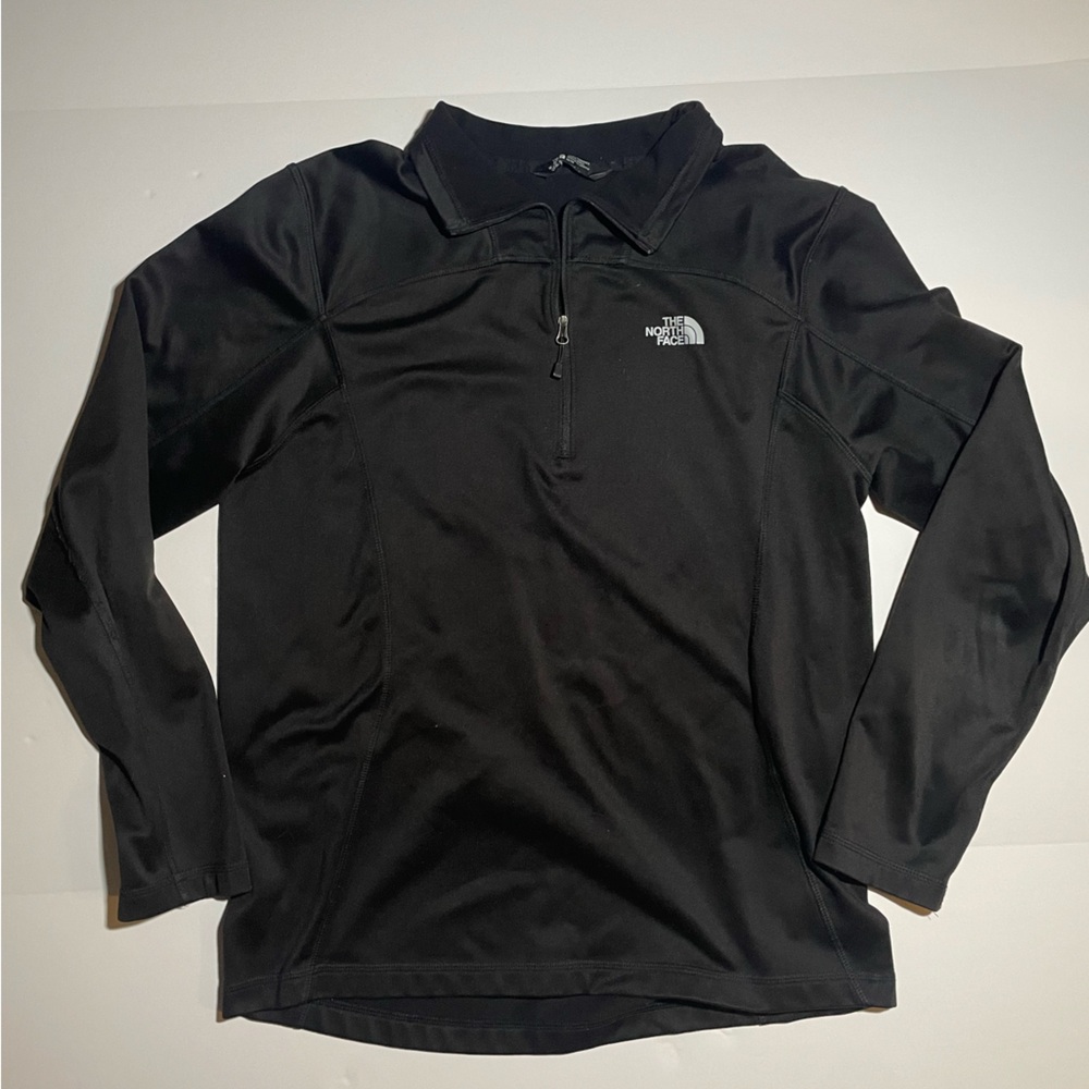 Black North Face Quarter-Zip Pullover Jacket